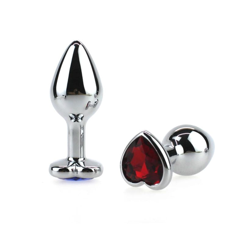 BDStyle Opulent Heart Shaped Jewel Stainless Steel Anal Plug Premium Weight - Rabbit Vibrators