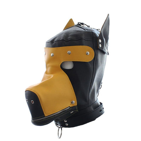 BDStyle Hound Dog Hood With Detachable Blindfold Premium Puppy Play - Fancy Dress Ups
