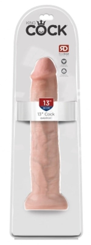 Pipedream Products King Cock 13 inch Realistic Pleasure Dong with Suction Cup - - Realistic Dildos