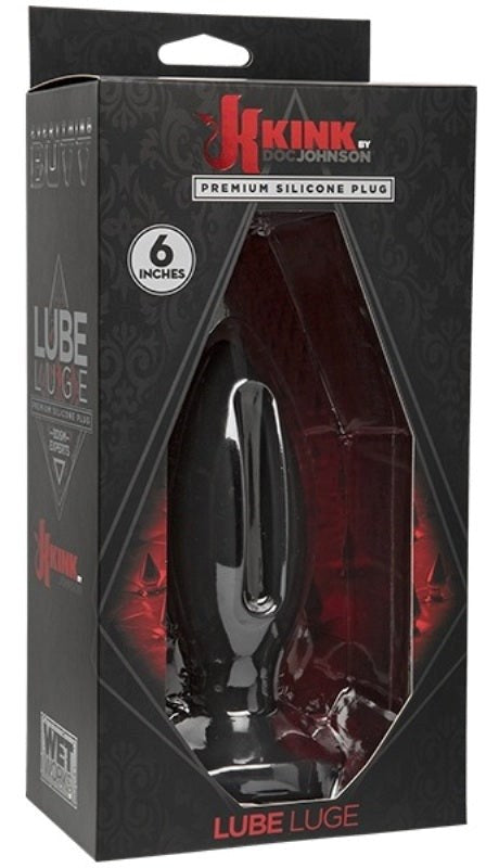 Doc Johnson Kink Wet Works Lube Luge Premium Silicone Butt Plug 6 Inch - - Butt Plugs