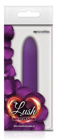 NS Novelties Petite USB Rechargeable Vibrator Lush Violet Purple Compact Power - Bullet Vibrators