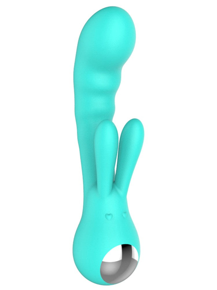 Evolved Lustre by Playful Bliss Rechargeable Bunny Vibrator with Motors - - G-Spot Vibrators