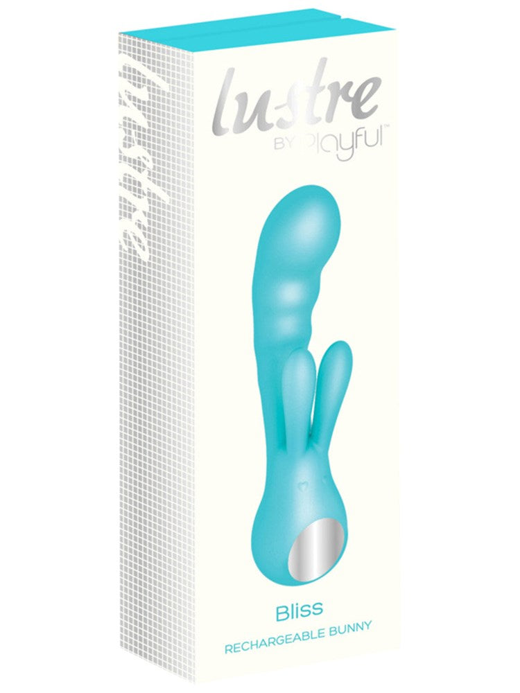 Evolved Lustre by Playful Bliss Rechargeable Bunny Vibrator with Motors - - G-Spot Vibrators