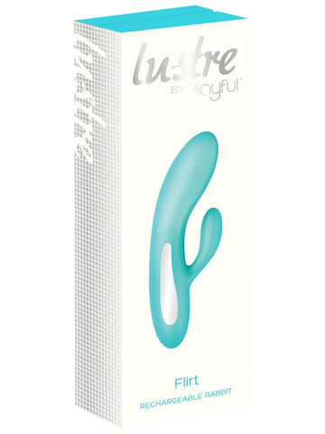 Evolved Lustre by Playful Flirt Rechargeable Rabbit with Ambient Light - Rabbit Vibrators
