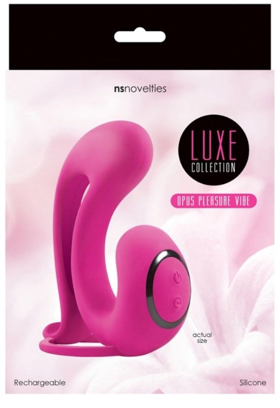 NS Novelties Luxe Opus - Rechargeable Pleasure Vibe with G-Spot and Clitoral Stimulation - - Clit Ticklers and Pulsators