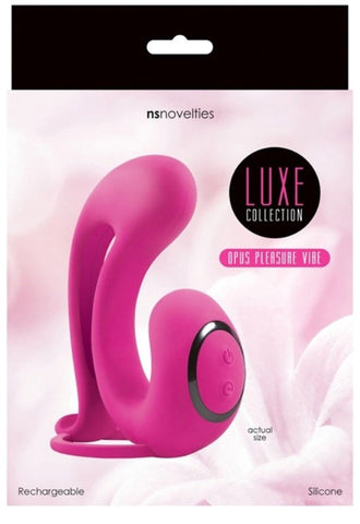 NS Novelties Luxe Opus Rechargeable Dual Motor G Spot Clitoral Vibrator - Clit Ticklers and Pulsators