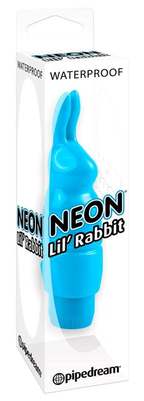 Pipedream Neon Lil Rabbit Waterproof Vibrator with Dial Control - - Rabbit Vibrators