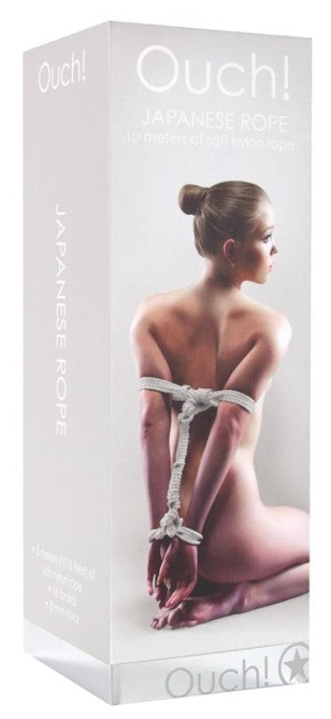 Shots Toys Ouch! Japanese Rope 10m Premium Nylon Bondage Rope for Restraint - - Cuffs and Restraints
