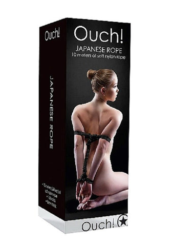 Shots Toys Ouch! Japanese Rope 10m Premium Nylon Bondage Rope for Restraint - Cuffs and Restraints
