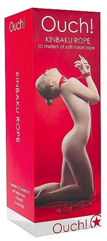 Shots Toys Ouch! Kinbaku Rope 10m Premium Braided Nylon Bondage Rope - Cuffs and Restraints
