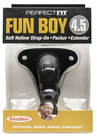 Perfect Fit Fun Boy 4.5 Inch Soft Hollow Strap On with SilaSkin Technology - Butt Plugs