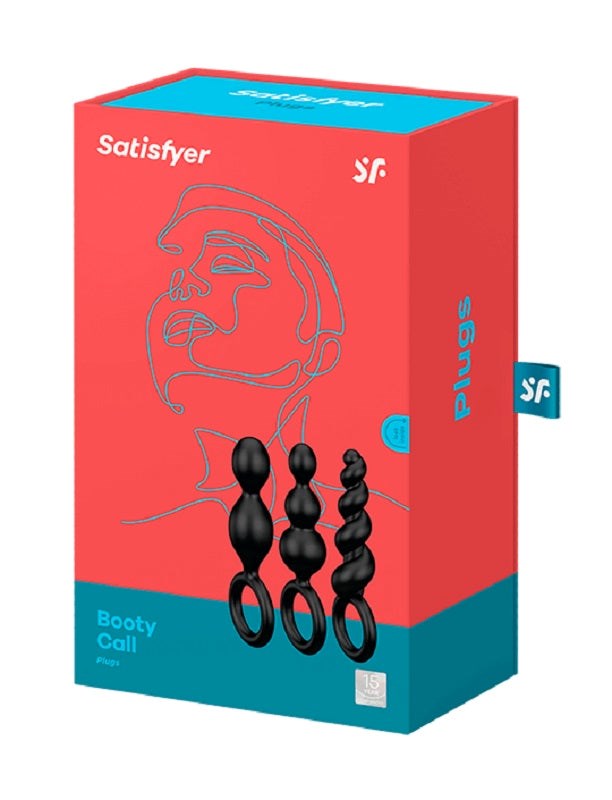 Satisfyer Booty Call Silicone Anal Plugs Three Progressive Training Shapes - - Vibrator Accessories