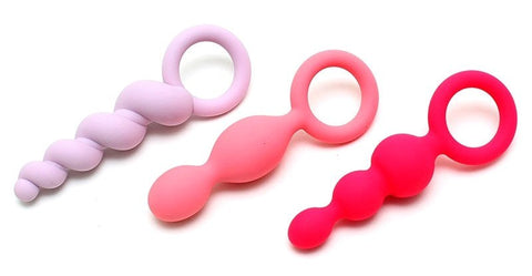 Satisfyer Booty Call Silicone Anal Plugs Three Progressive Training Shapes - Vibrator Accessories