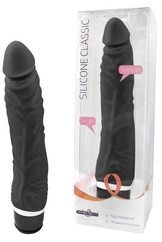 Seven Creations Silicone Classic Thin Veined 033 Seven Function Vibrator - Vibrating Dildos