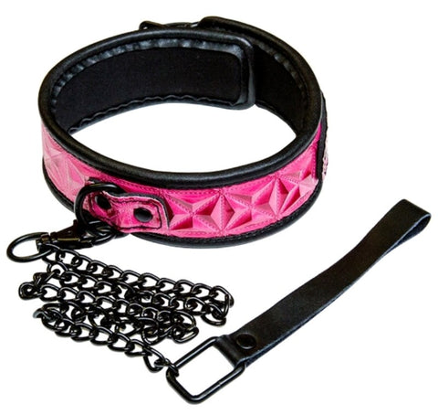 NS Novelties Sinful Collar with Adjustable D Ring Design - Collars and Leads