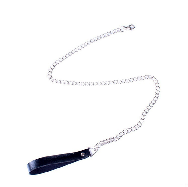 Hells Couture Slave Bondage Collar with Lead Genuine Leather Control - - Collars and Leads