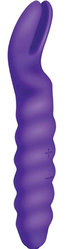 Xgen Products The Rabbit Ears USB Rechargeable Silicone Massager Dual Motor - - Clit Ticklers and Pulsators