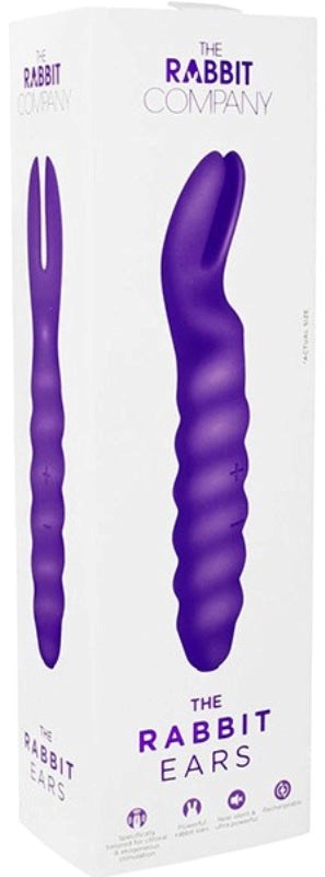 Xgen Products The Rabbit Ears USB Rechargeable Silicone Massager Dual Motor - - Clit Ticklers and Pulsators