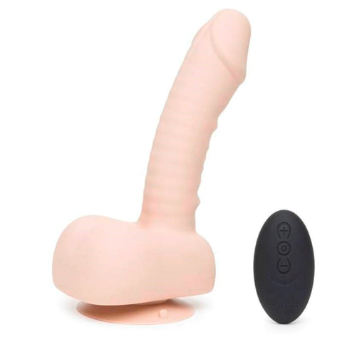 Love Honey Uprize Remote Control AutoErect 6 Inch Vibrating Dildo - Butt Plugs