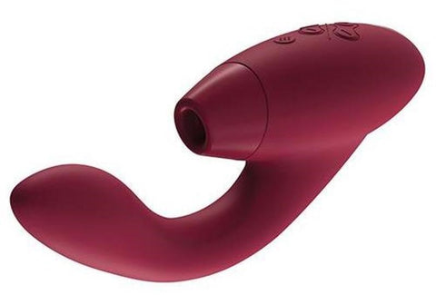 Womanizer Duo Clitoral G Spot Vibrator with Pleasure Air Technology - Realistic Dildos