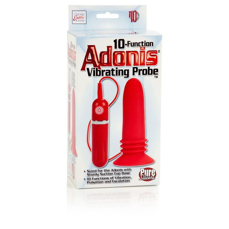 California Exotics Adonis Vibrating Probe with 10 Vibration Patterns - - Waterproof Vibrators