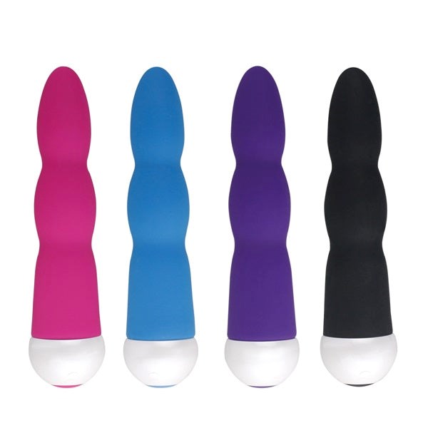 Aphrodisia Fashion Succubi Wavy Wand Silicone Vibrator with 7 Speeds - - Mini & Slim Vibrators