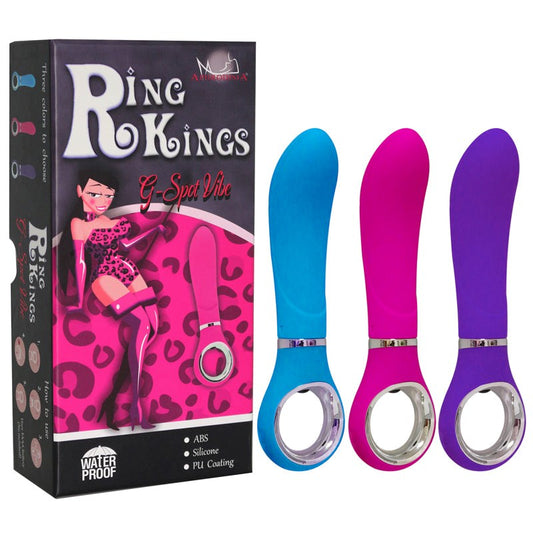 Aphrodisia Ring Kings 7 Mode G Massager Silicone Vibrator with Intense Power - - Rabbit Vibrators