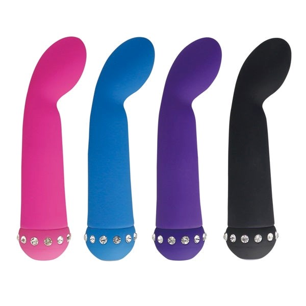 Aphrodisia Sparkle Succubi Bliss G Curved G Spot Vibrator with Diamantes - - Mini & Slim Vibrators
