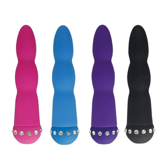 Aphrodisia Sparkle Succubi Wavy Wand Textured Clitoral Vibrator - - Mini & Slim Vibrators