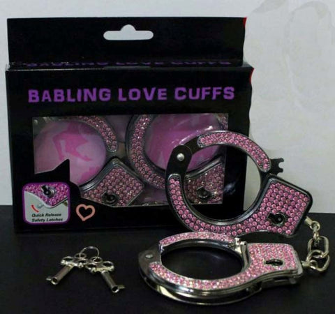 Hells Couture Luxurious Diamante Restraints for Indulgent BDSM Handcuffs - G-Spot Vibrators
