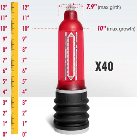 Bathmate Hydromax X40 Penis Pump with Water Based Enhancement Technology - Waterproof Vibrators