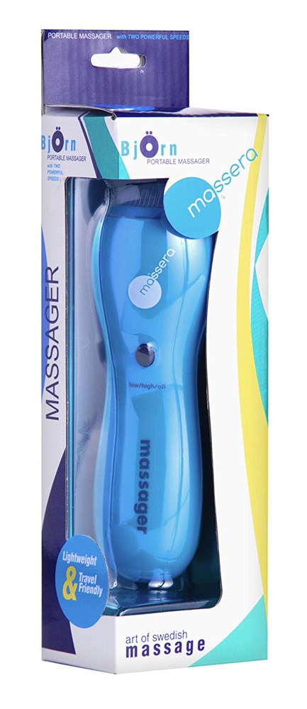 XR Brands Bjorn Portable Vibrating Massager Dual Speed Personal Vibrator - - Remote Control Vibrators