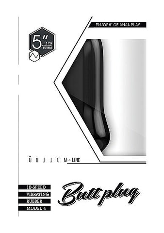Shots Toys Bottom Line Vibrating Butt Plug Model 4 Remote Control Anal Toy - Anal Vibrators