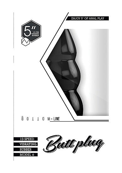 Shots Toys Bottom Line Vibrating Butt Plug Model 6 Anal Stimulation - - Penis Pumps And Stretchers