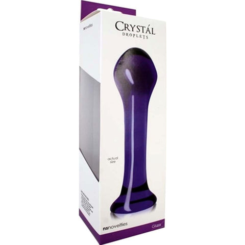 NS Novelties Crystal Droplets Sensual Glass Pleasure Hand Blown Glass Sex Toy - Butt Plugs