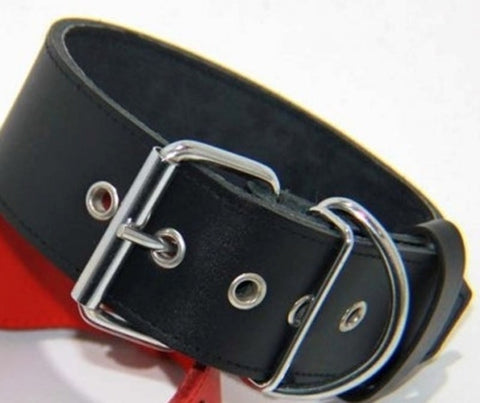 Hells Couture DOG Leather BDSM Collar Premium Restraint and Control - Fancy Dress Ups
