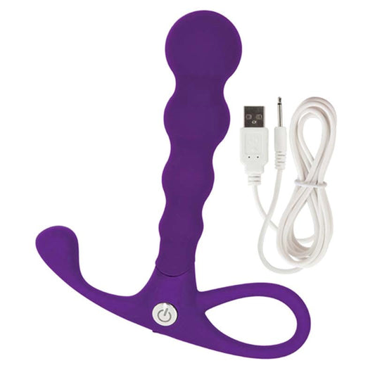 California Exotics Embrace Beaded Probe Prostate Massager with Vibration - - Rabbit Vibrators