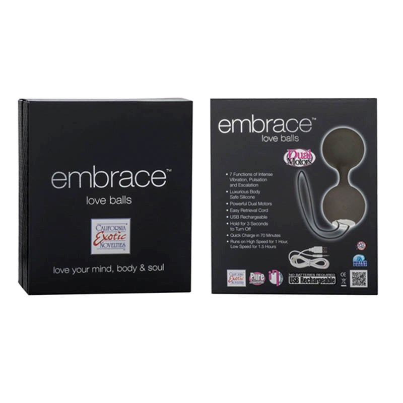 California Exotics Embrace Love Balls Kegel Exerciser with Dual Motors - Love Eggs and Kegel Exercisers