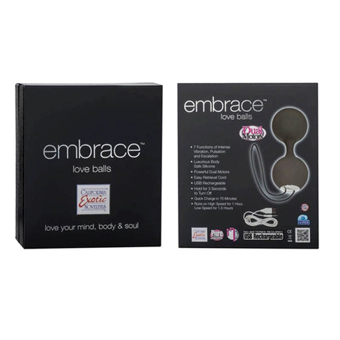 California Exotics Embrace Love Balls Kegel Exerciser with Dual Motors - Love Eggs and Kegel Exercisers