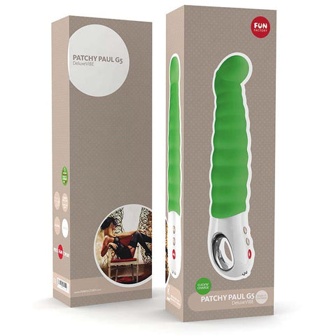 Fun Factory Patchy Paul G5 G Spot Vibrator with 6 Modes and 6 Intensities - Steel Sex Toys