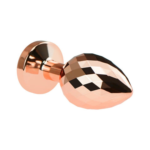 Hells Couture Glamorous Gemstone Delight Goldie Gemmed Small Butt Plug - Steel Sex Toys