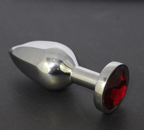 Hells Couture Helix Jewelled Anal Plug Large Medical Grade Steel - Steel Sex Toys
