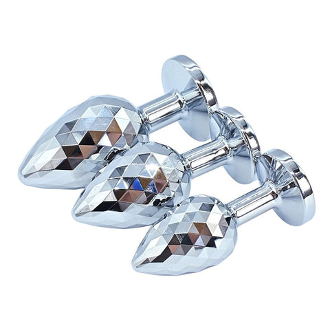 Hells Couture Helix Jewelled Small Anal Plug with Faceted Steel Design - G-Spot Vibrators