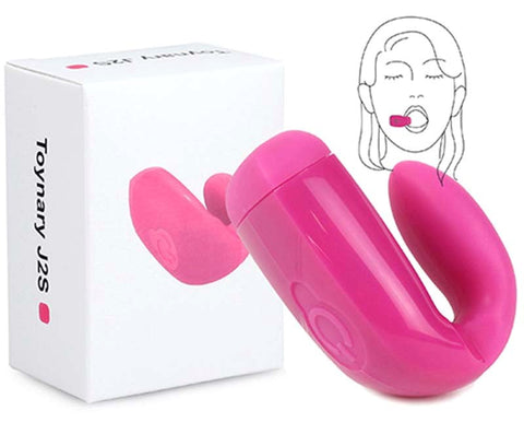Toynary J2S Oral Massager Clip On Vibrator with 7 Patterns - Steel Sex Toys