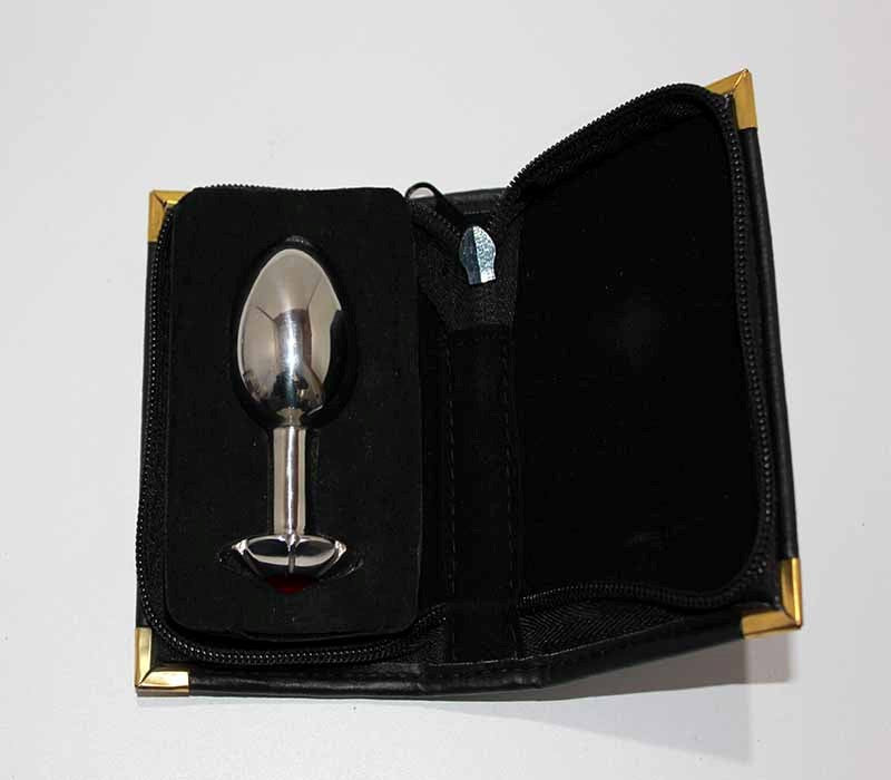 Hells Couture Jewelled Lotus Medium Metal Butt Plug Surgical Steel - - Steel Sex Toys