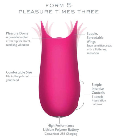 Pipedream Products Jimmyjane Form 5 Luxury USB Rechargeable Clitoral Vibrator - Love Eggs and Kegel Exercisers