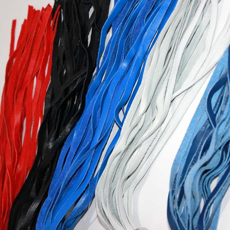 Hells Couture Leather Tail Butt Plug Medium Medical Grade Steel - - Steel Sex Toys