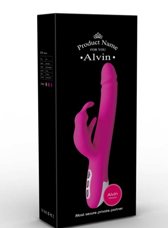 LoveMate Alvin Rotating Rabbit Vibe Dual Motor Clitoral and G Spot Vibrator - - Rabbit Vibrators
