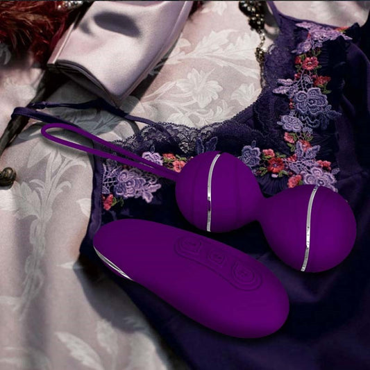 LoveMate Hyman Kegel Balls Dual Vibration Remote Control Kegel Exerciser - - Strap On Sextoys