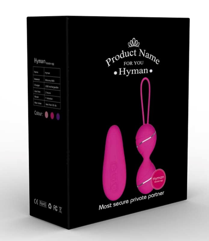 LoveMate Hyman Kegel Balls Dual Vibration Remote Control Kegel Exerciser - - Strap On Sextoys